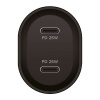 АЗУ PERO AC06 2xUSB-C PD, 50 Вт, черный